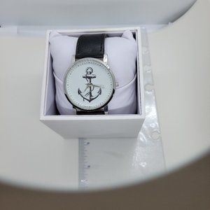 Men or Unisex Anchor Logo Face Quartz Dress Watch Original Box Excellent Working